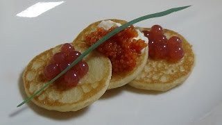 glutenfreie Blini mit Kaviar [upl. by Eelirem]