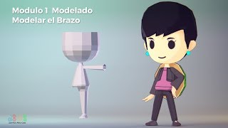 Crear Personaje Low Poly 8 Modelar el Brazo Para Principiantes en Blender [upl. by Delilah331]