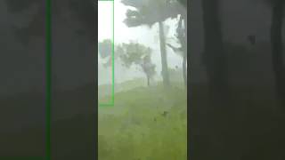 Security Camera Captures Tornado Hitting Florida in Hurricane Milton [upl. by Lessig]