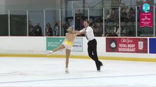 Fiona Bombardier and Benjamin Mimar FS Skate Ontario Sectional Championships 202425 [upl. by Camarata617]