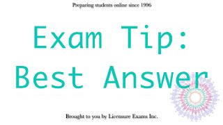 Exam Tips Best Answer  ASWB NCE NCMHCE MFT Exam Prep and Review [upl. by Story77]