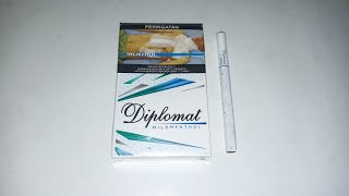 REVIEW ROKOK DIPLOMAT MILD MENTHOL  A Wismilak Premium Blend [upl. by Hnao]