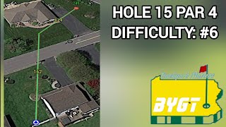 Hole 15 Par 4  2024 Backyard Masters  BYGT BackYard Golf Tour [upl. by Anagrom]