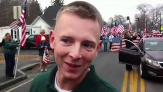 Marine Lieutenant Ben Hodgkins returns to North Reading [upl. by Negriv]