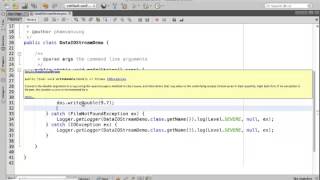 Java Data Input Output Stream Demo [upl. by Nylyoj238]