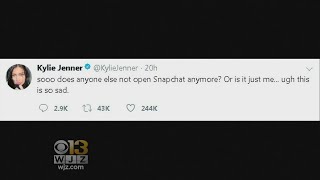 Snapchat Stock Loses 13 Billion After Kylie Jenner Tweet [upl. by Leonsis]