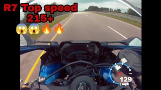 2022 YAMAHA R7 TOP SPEED WITH GPS 215  R7 TOP SPEED KMPH  आग है भाई😱😱🔥🔥 [upl. by Gemmell]