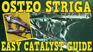 DESTINY 2  HOW TO GET OSTEO STRIGA EXOTIC CATALYST  FAST amp EASY MASTERWORK GUIDE [upl. by Anihsit]