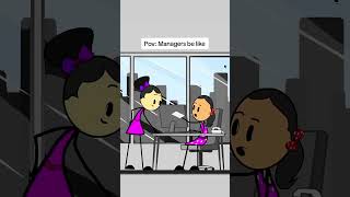 Manager be like animation comedy funny gplusmanager management shorts [upl. by Netniuq]