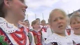 Jan Paweł II Zakopane Wielka Krokiew 6 06 1997 spiew górali na zakończenie Mszy św [upl. by Onivla]