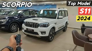 Mahindra Scorpio Classic S11 2024 ❣️ Scorpio Top Model Review 😍 [upl. by Congdon]