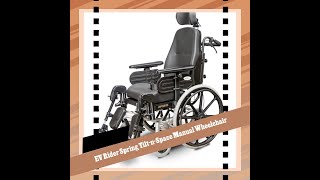 EV Rider Spring TiltnSpace Manual Wheelchair [upl. by Naujtna980]