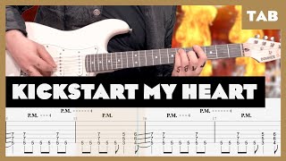 Motley Crue  Kickstart My Heart  Guitar Tab  Lesson  Cover  Tutorial  Donner DST152W [upl. by Namien717]