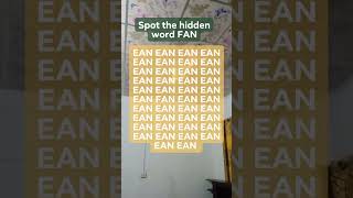 Observation Visual Test Spot FAN Try Your Skills search puzzle shorts puzzlegame [upl. by Atnahs]