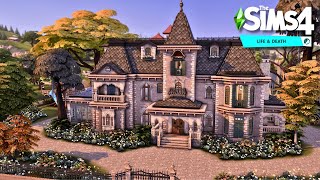 Huge Manor With Farm 🪦 Life amp Death 👻 The Sims 4 Speed Build  No CC [upl. by Nnylyak]