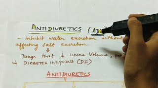 Antidiuretics ADH and its analogues  Pharmacology Handwritten notes [upl. by Acinemod]