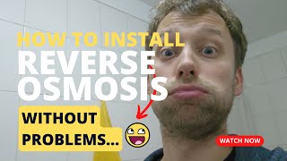 Water Filter system Installation can be tricky 1lmin reverse Osmosis [upl. by Verine]