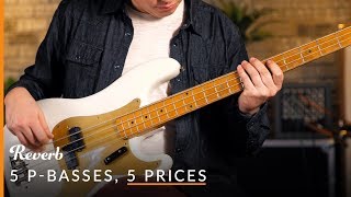 5 Precision Basses 5 Prices Whats the Difference  Reverb [upl. by Frye811]