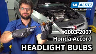 How to Replace Headlight Bulbs 20032007 Honda Accord [upl. by Avery]