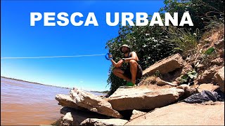 Pesca con linea de mano PESCA URBANA 2021 [upl. by Attevad709]