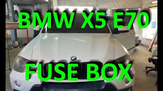 BMW X5 E70 Fuse Box Location  Diagram  Description [upl. by Anotal836]