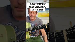 Rockabilly solos Start here E Blues Scale rockabilly gretsch guitar bluesscale lick [upl. by Nomolos915]