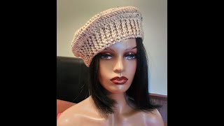 How to crochet an easy Beret written pattern in my Etsy shop [upl. by Ibor]