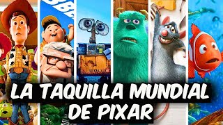 La Evolución de Pixar en la Taquilla Mundial I Toy Story Up Ratatouille Buscando a Nemo WALLE [upl. by Culbert]