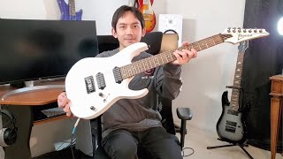 Ibanez RG7421 and Dimarzio D Activator Pickups Review [upl. by Eillib291]