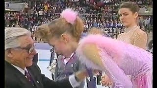 Nancy Kerrigan  Reaction on Oksana Baiul Winning Gold [upl. by Fitzhugh]