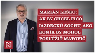 Marián Leško Ak by chcel Fico jazdeckú sochu ako koník by mohol poslúžiť Matovič [upl. by Sang]