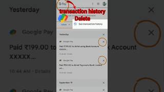 google pay transaction history delete kare  how to delete google pay payment history [upl. by Rebor]