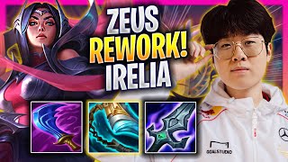 ZEUS TRIES NEW IRELIA REWORK  T1 Zeus Plays Irelia TOP vs Vladimir  Season 2024 [upl. by Scheer]