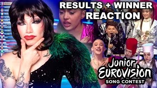 Junior Eurovision 2022 Voting Results  Winner REACTION [upl. by Mahau706]