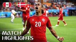 Peru v Denmark  2018 FIFA World Cup  Match Highlights [upl. by Lock]