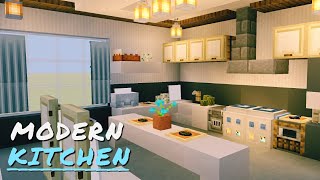 Modern Kitchen Design Tutorial Minecraft PE 116 Beta [upl. by Marlee]