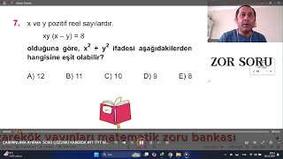 ÇARPANLARA AYIRMA SORU ÇÖZÜMÜ KAREKÖK AYT TYT MATEMATİK ZORU BANKASI [upl. by Ruthie]