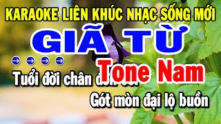 Karaoke Liên Khúc Tone Nam Dễ Hát Nhất  Giã Từ  Nhạc Sống Trữ Tình Mới Chuẩn Nhất  Tuyển Chọn [upl. by Deacon459]