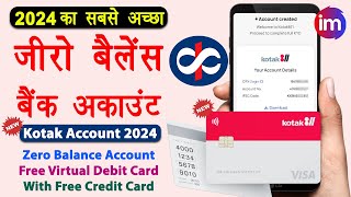 Kotak Zero Balance Account Opening Online 2024  Kotak 811 account kaise khole  Kotak video kyc [upl. by Ayiak]