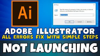 How to Fix Adobe Illustrator not launching Windows 10  11  2023 Fix [upl. by Ybrad]