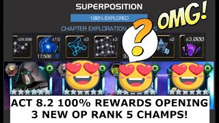 82 Initial Clear amp 82 100 Exploration LUCKY REWARDS Opening 3 NEW R5 Champs SO OP Marvel MCOC [upl. by Rubel36]