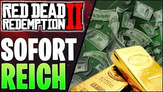 1500  in GOLD  Red Dead Redemption 2 sofortiger Reichtum über Goldbarren Fundort [upl. by Enelrae]