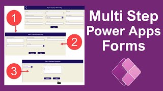 Multi Step Form in Power Apps Canvas App [upl. by Naot]