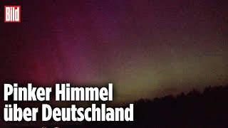 Sonnensturm sorgt für Polarlichter über Deutschland [upl. by Dart]