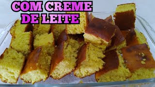 Bolo COM CREME DE LEITE receita fácil de fazer Maiskibom raceitas [upl. by Pendergast]