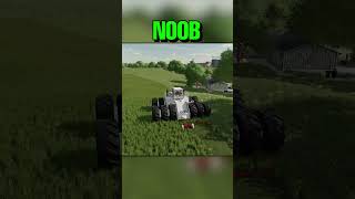 Noob Vs Pro Pt 99999999 fs22 fs22gameplay farmequipment [upl. by Tenay]