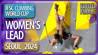 IFSC World Cup  Lead Finals  Seoul  Women’s  2024 [upl. by Cammi]