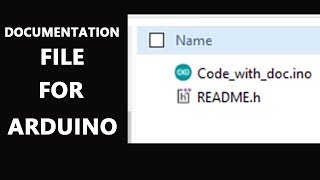 How to Document Your Arduino Code [upl. by Eibloc]