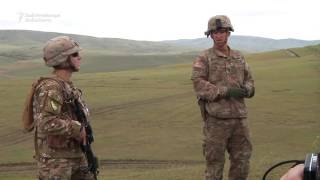 Georgian US Tanks Train In NATO Exercise Near Tbilisi [upl. by Spevek123]