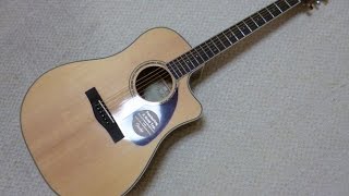 DEMO Fender CD220SCE V2 Ash Burl [upl. by Granniah6]